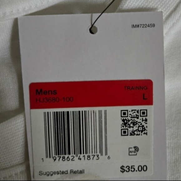 Nike HJ3680-100 White Graphic T-Shirt Man Flexing Muscle Swoosh Logo Tee - Picture 6 of 6